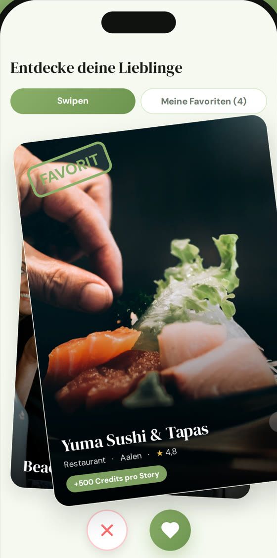 Lieblingsrestaurants in der pistazz.io App entdecken